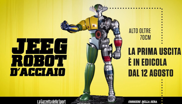 News e Anteprime] Costruisci il tuo Jeeg Robot d'acciaio in edicola con La  Gazzetta dello Sport e Corriere della Sera - Gokin.it by MetalRobot